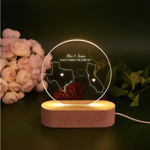 Long Distance Relationship Lamp